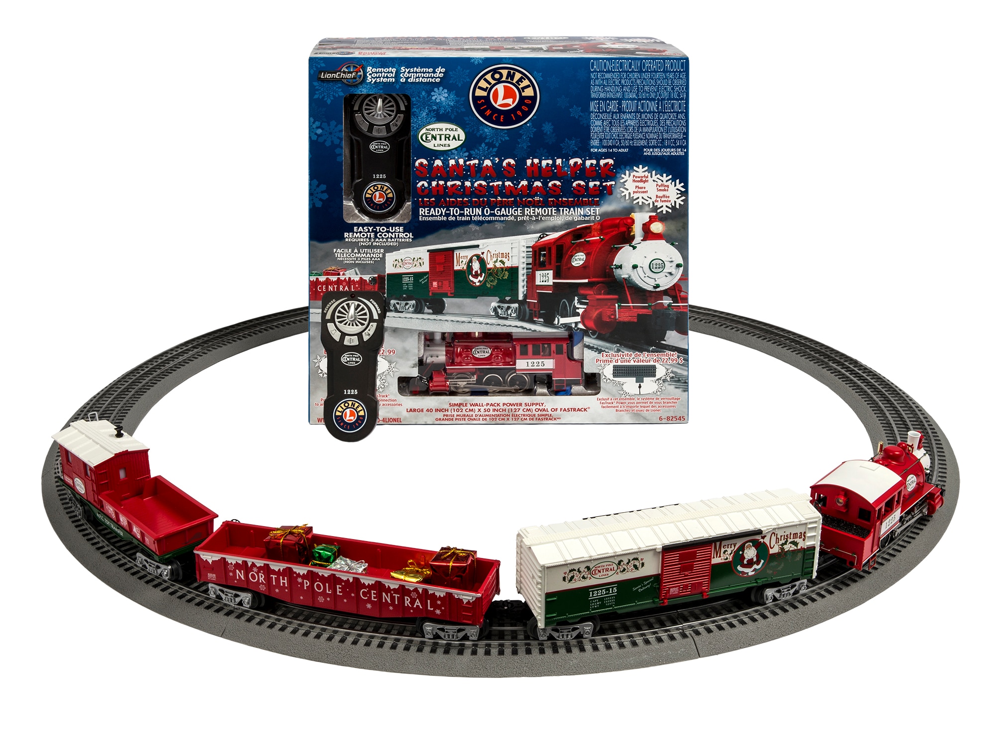 Santa's Helper LionChief Docksider RTR Set (Loco #1225)